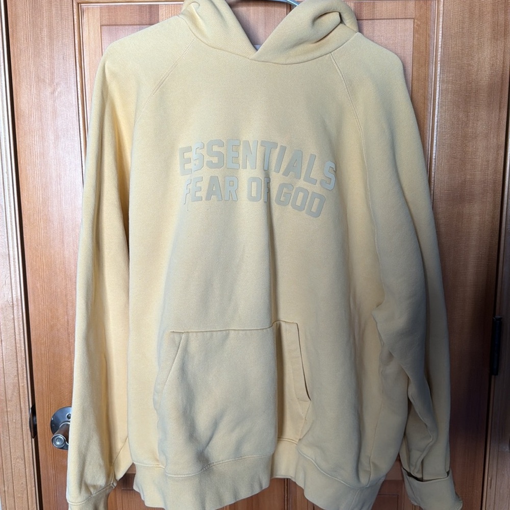 Fear of God Essentials Yellow Hoodie